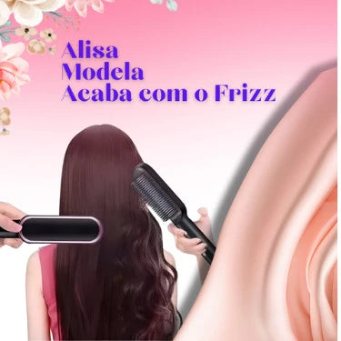 Super Escova Alisadora Elétrica 3 Em 1 Hair Styler